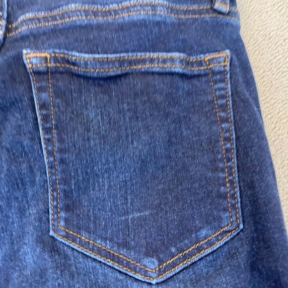 Loft Womens Jeans Size 25/0 High Waist Skinny Classic Button Fly Blue Denim - Picture 11 of 13